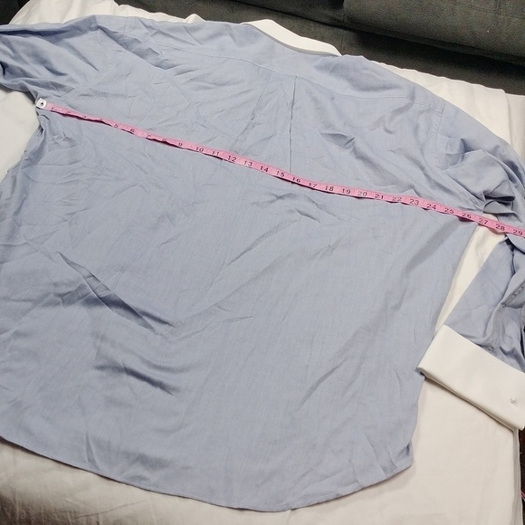 Italo Mando men's long sleeve button down shirt size Reg 17 - Picture 12 of 13